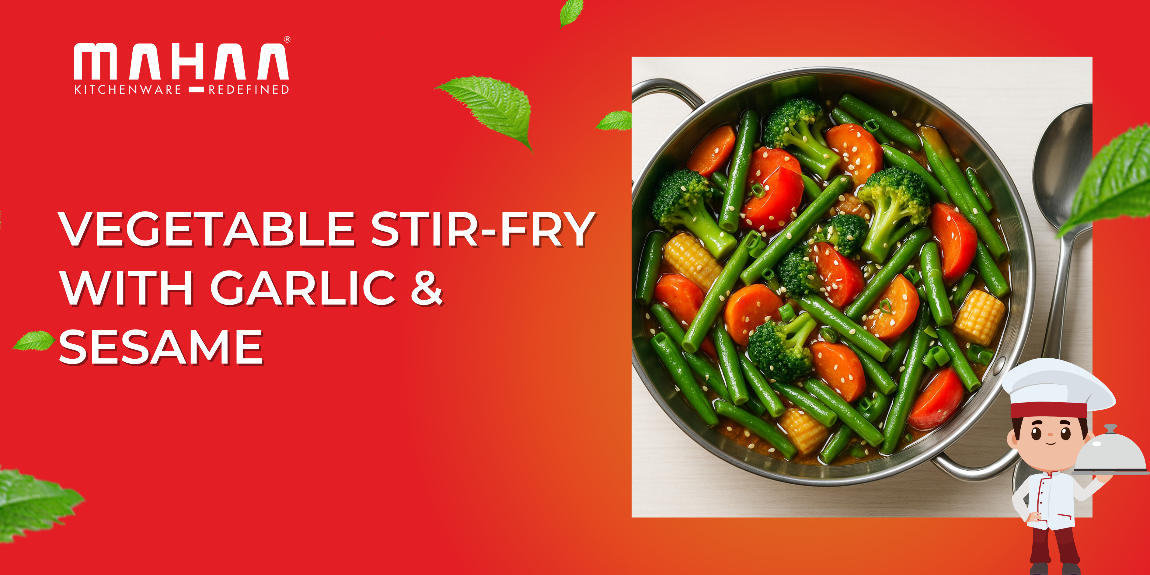 Vegetable Stir-Fry with Garlic & Sesame